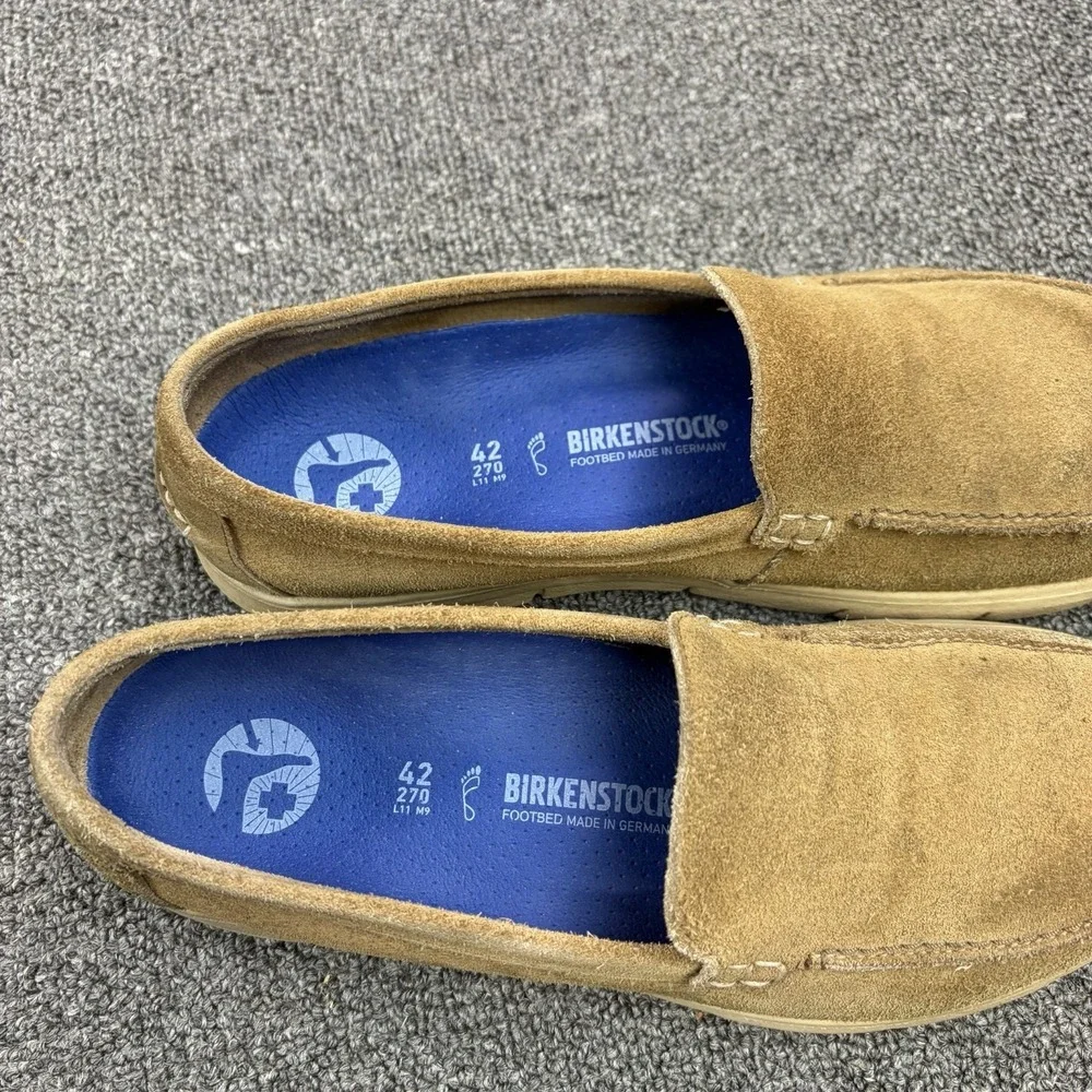 Birkenstock Utti Slip On Size 42 Mens 9 Casual Taupe Suede Comfort Shoes